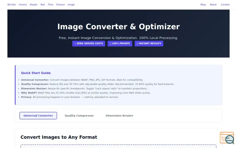 Screenshot of BizImageConvert