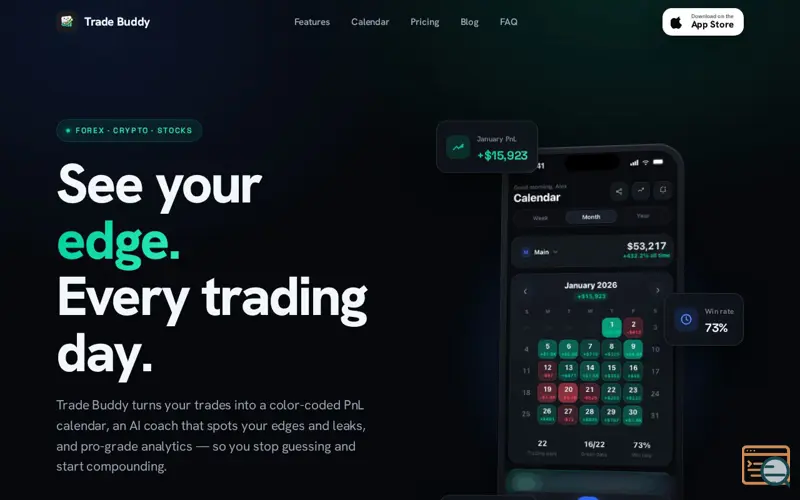 Screenshot of Trade Buddy