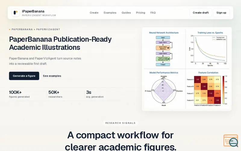 Screenshot of iPaperBanana
