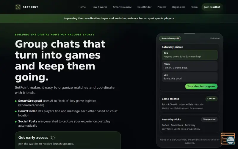 Screenshot of SetPoint