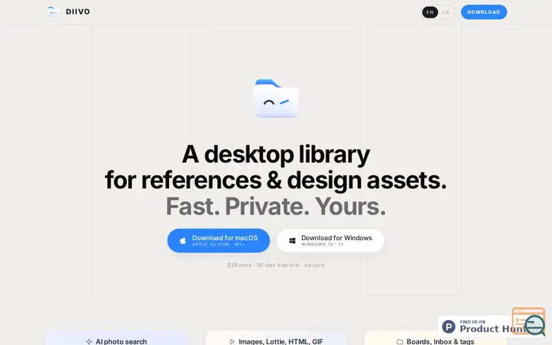 Screenshot of Diivo