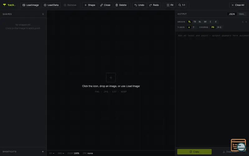 Screenshot of Tack