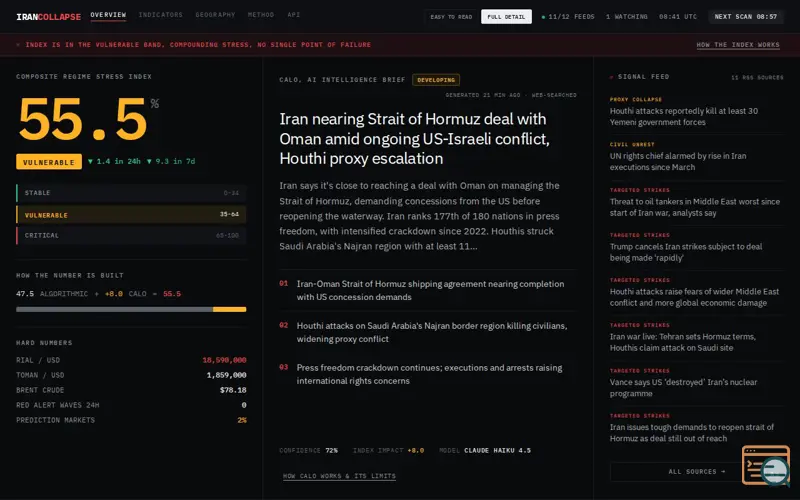 Screenshot of Iran Collapse