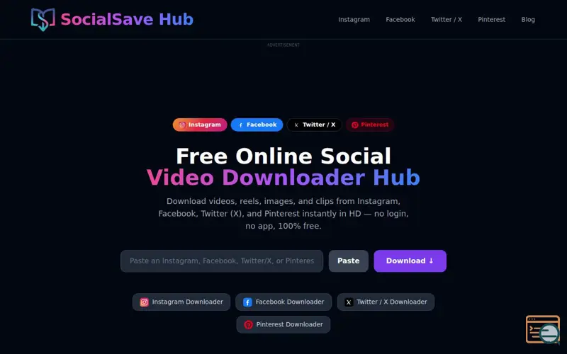 Screenshot of SocialSave Hub, a launch using EffectiveCPMNetwork
