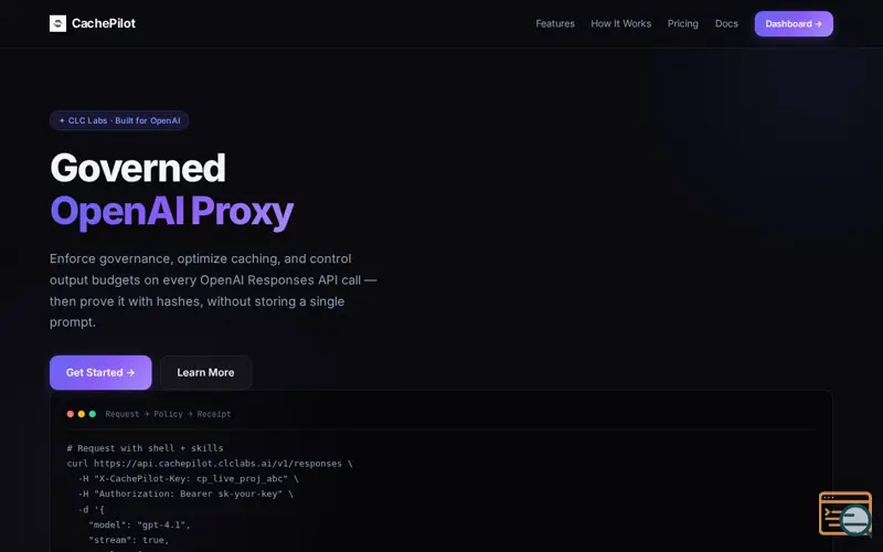 Screenshot of CachePilot