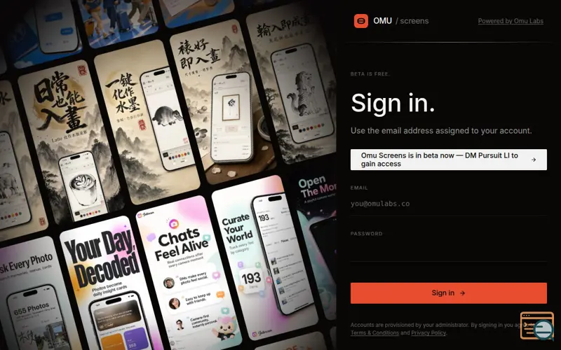 Screenshot of Omu Screens (Beta)