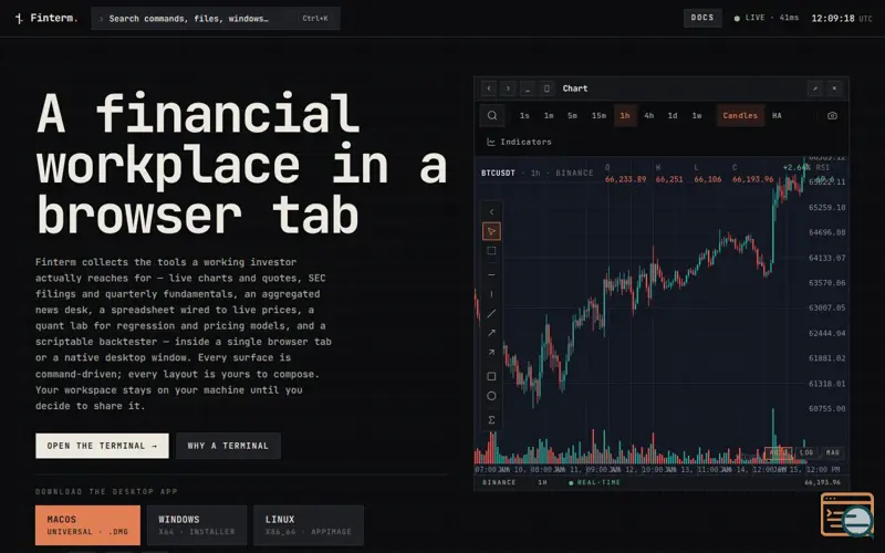 Screenshot of Finterm