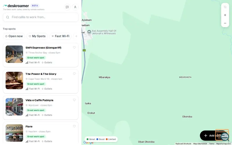 Screenshot of Deskroamer