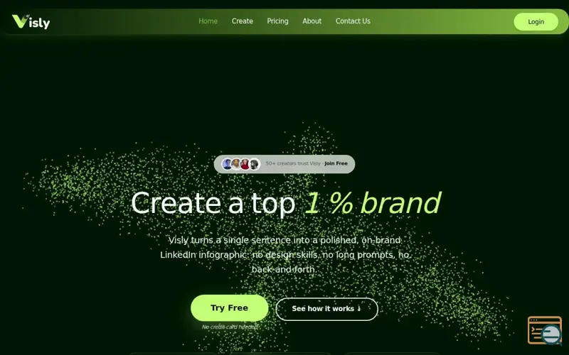Screenshot of Visly