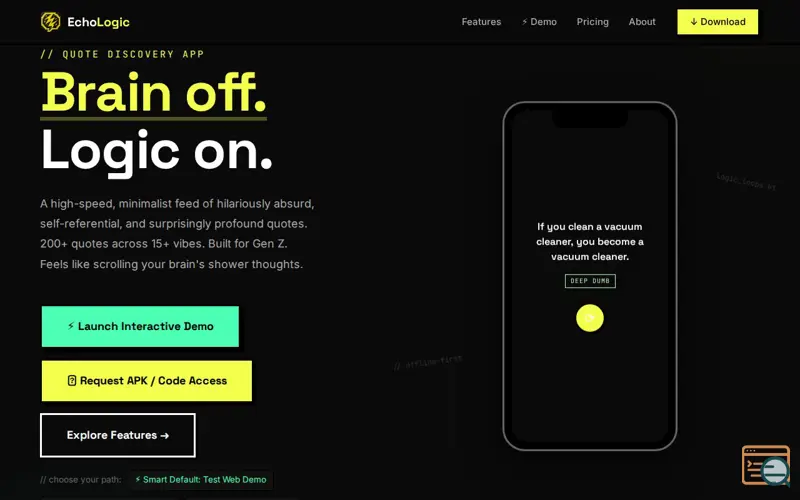 Screenshot of EchoLogic