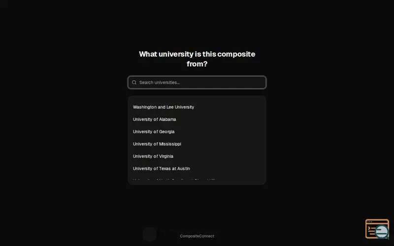 Screenshot of CompositeConnect