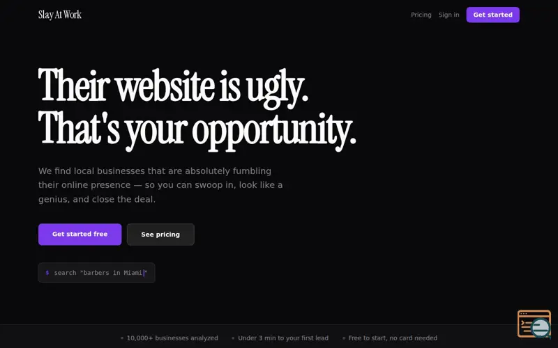 Screenshot of Slay At Work, a launch using Endorsely
