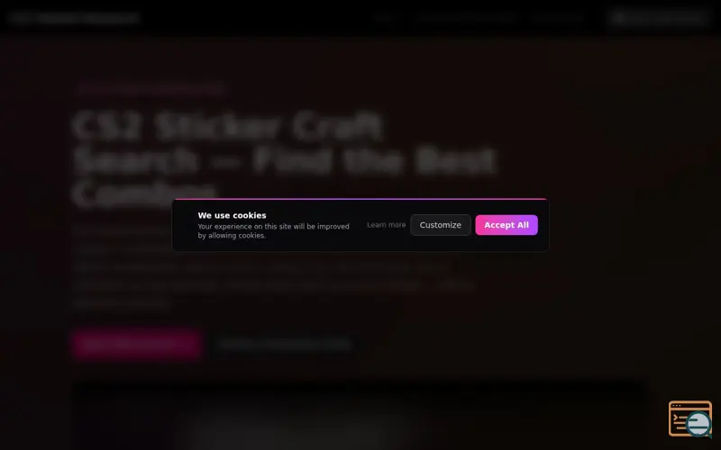 Screenshot of CS2 Market Research