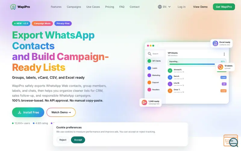 Screenshot of WapiPro