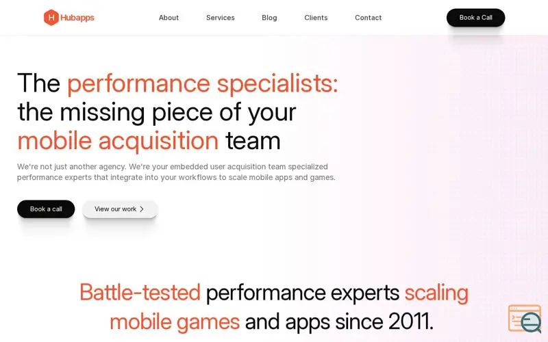 Screenshot of Hubapps