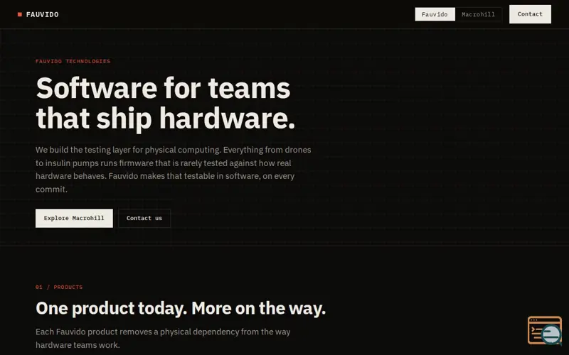 Screenshot of Fauvido Technologies