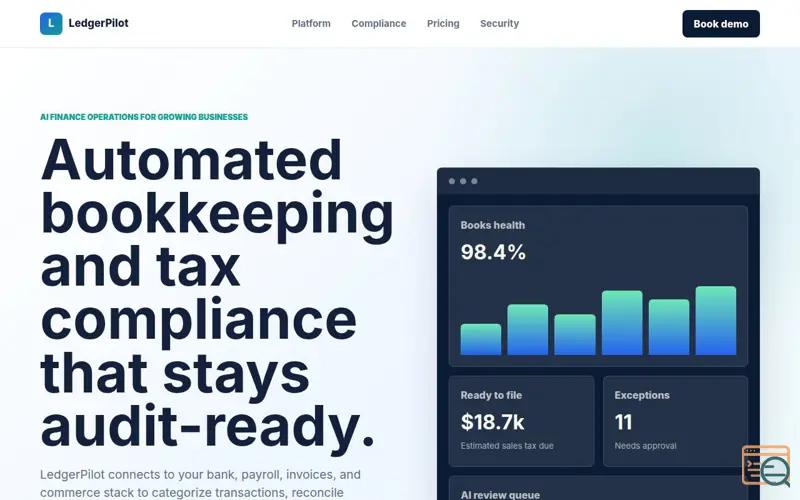 Screenshot of LedgerPilot