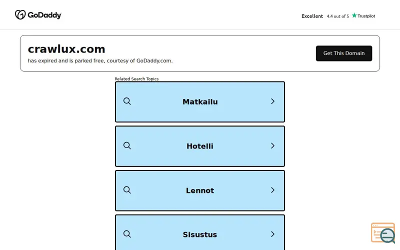 Screenshot of Crawlux, a launch using CashParking