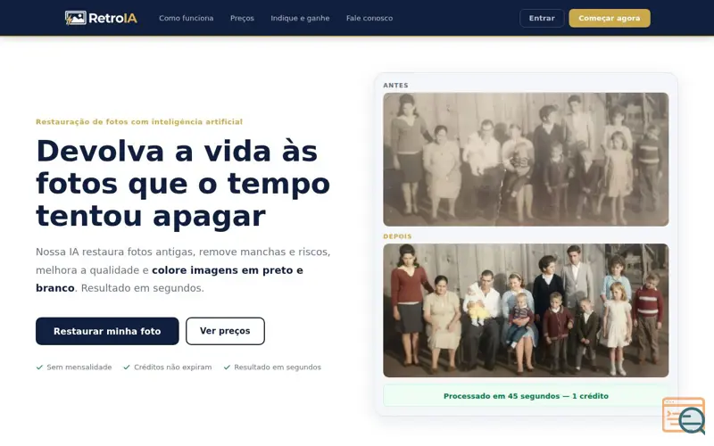 Screenshot of RetroIA