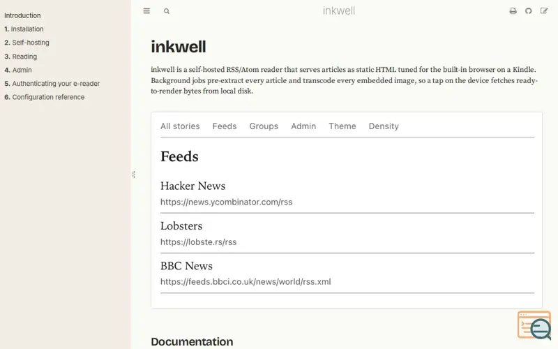 Screenshot of Inkwell