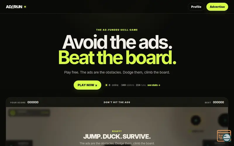 Screenshot of AD//RUN