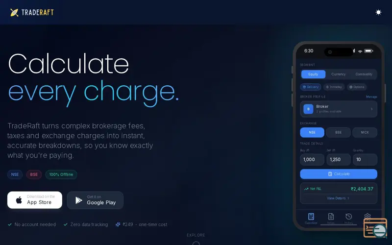 Screenshot of TradeRaft