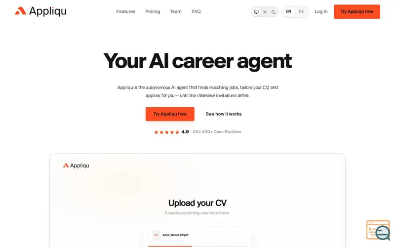 Screenshot of Appliqu