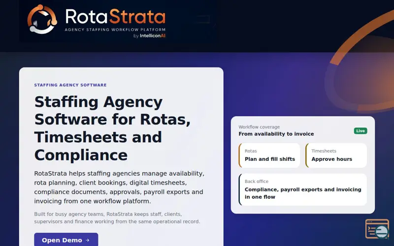 Screenshot of RotaStrata