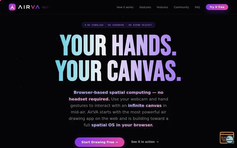 Screenshot of AirVa
