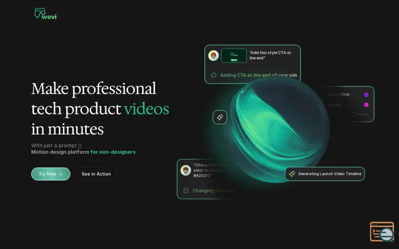 Screenshot of Wevi.ai