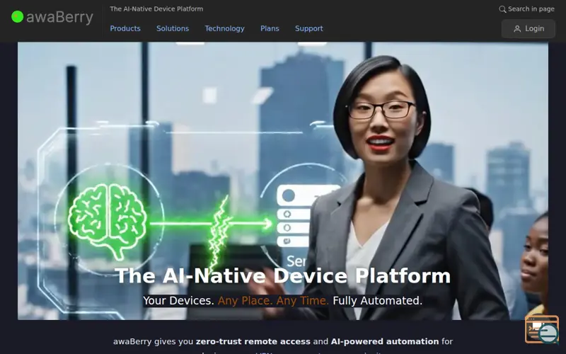 Screenshot of awaBerry 