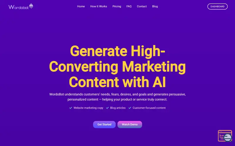 Screenshot of Wordobot