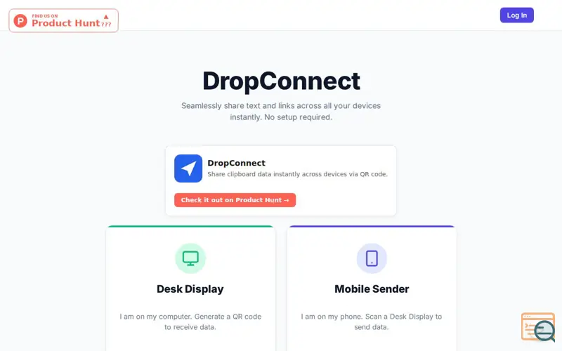 Screenshot of DropConnect