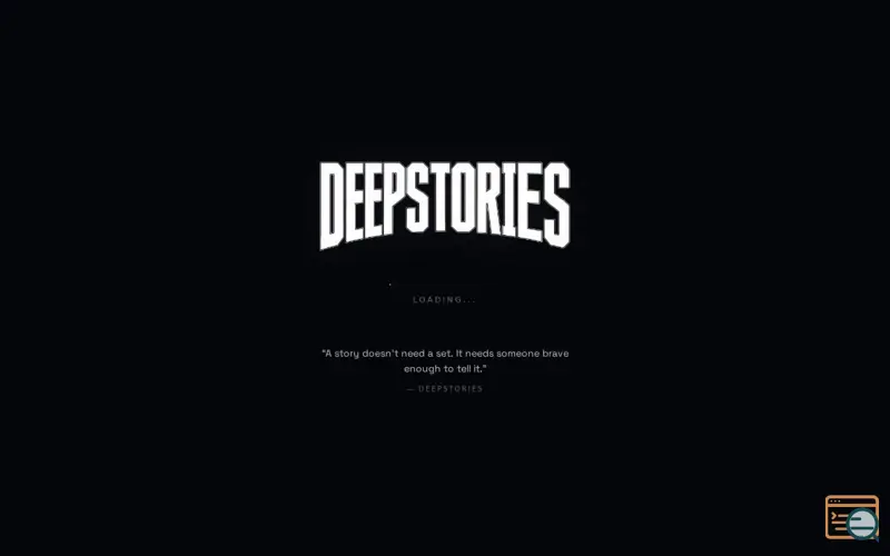 Screenshot of DeepStories