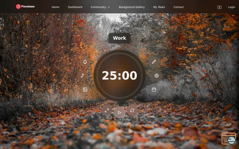 Screenshot of Pomobase, a launch using Kurumsaleposta