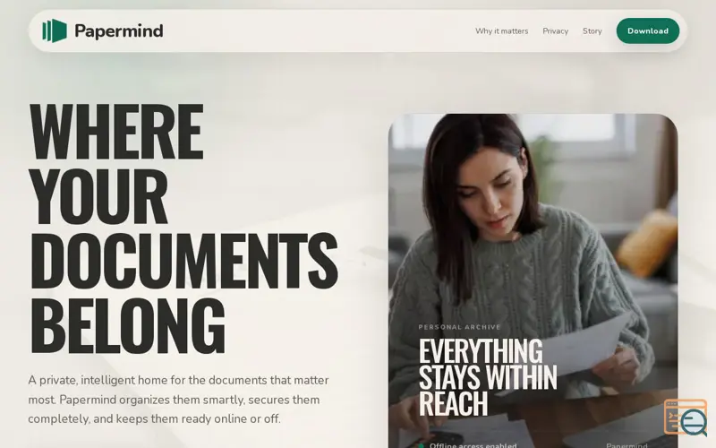 Screenshot of Papermind