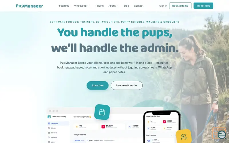 Screenshot of PupManager