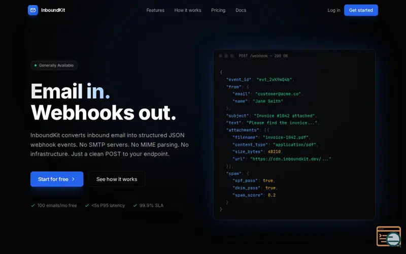 Screenshot of InboundKit