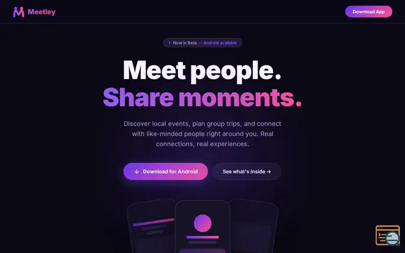 Screenshot of Meetley — Meet People, Share Moments