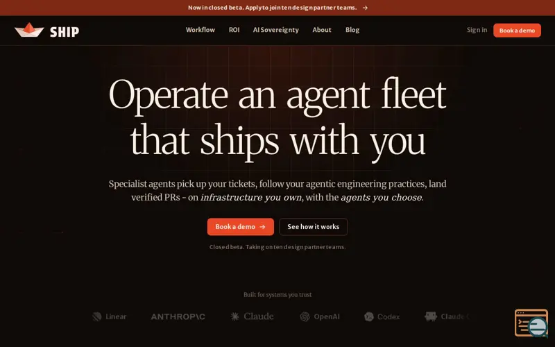 Screenshot of Ship