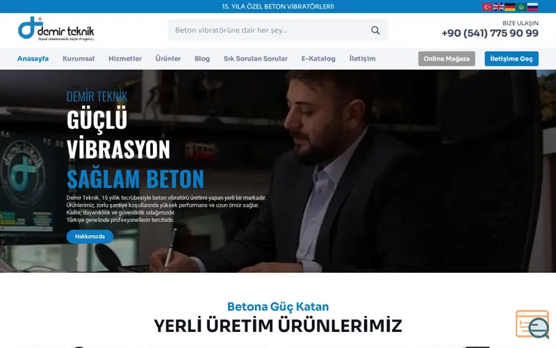 Screenshot of Demir Teknik