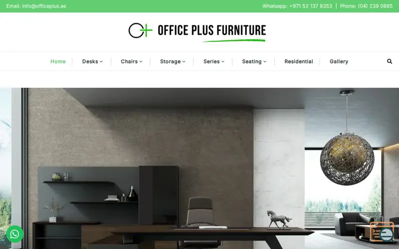 Screenshot of Office Plus Furniture