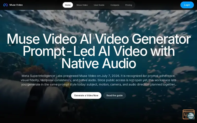 Screenshot of Muse Video