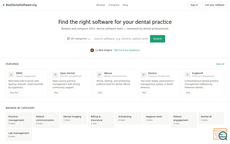 Screenshot of Best Dental Software