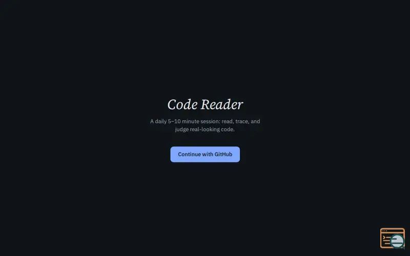 Screenshot of Code Reader