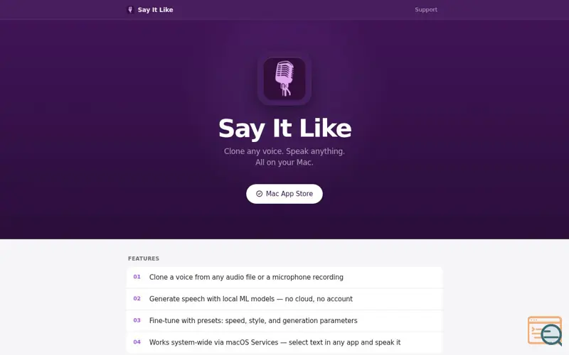 Screenshot of Say It Like