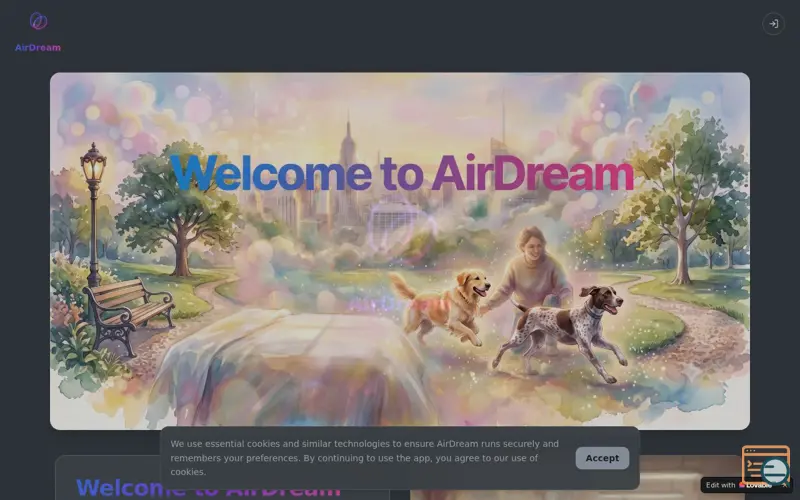 Screenshot of AirDream — Capture, revisit, and understand your dreams