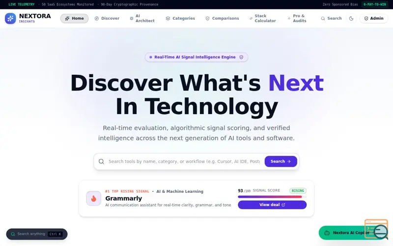 Screenshot of Nextora Insights