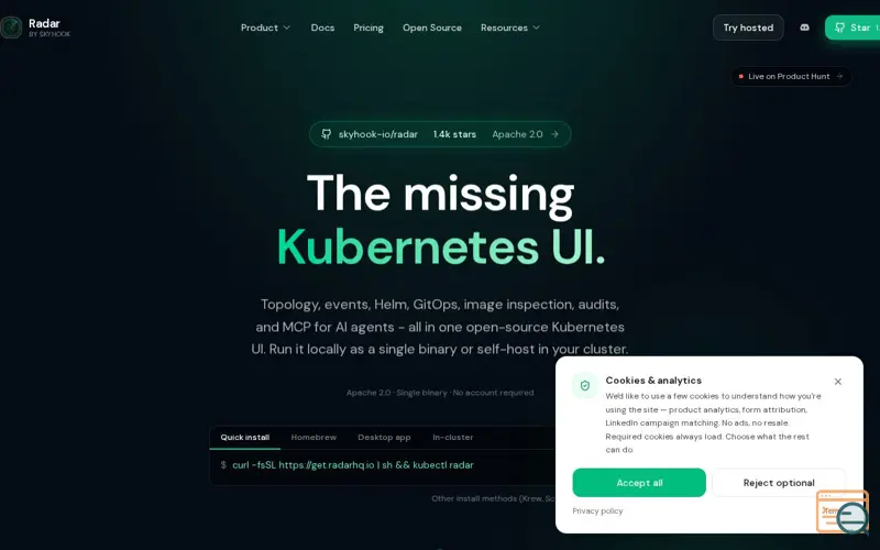 Screenshot of Radar