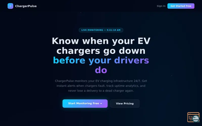 Screenshot of ChargerPulse